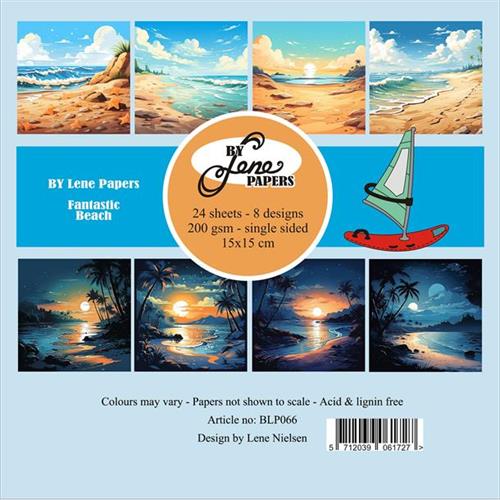 By Lene Fantastic beach 3x8design 15x15cm 200g